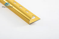 6063 پروفیل های گوشه آلومینیومی شکل گرد رنگ طلایی برای پیرایش دیوار