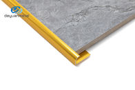 6063 پروفیل های گوشه آلومینیومی شکل گرد رنگ طلایی برای پیرایش دیوار