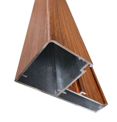 پروفیل‌های پنجره آلومینیومی لولایی با طرح چوب برای بازار آمریکای لاتین