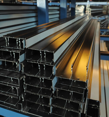 آلومینیوم پرداختی پنجره Extrusions پروفایل های پودر پوشش برنز